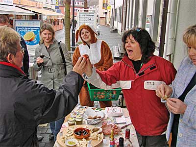 Spass beim Eiertitschen