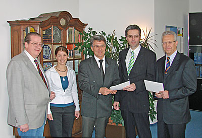 Johannes Büchel, Julia Arzdorf, Wolfgang Kroeger, Karl Josef Esch (KSK) Bruno Schulz ( EVM)