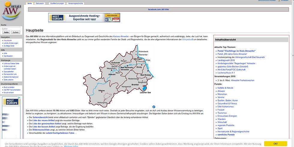 Das AW-Wiki ist Thema beim nächsten Bonner Webmontag „Das AW-Wiki – eine Mitmach-Enzyklopädie für den Landkreis Ahrweiler“