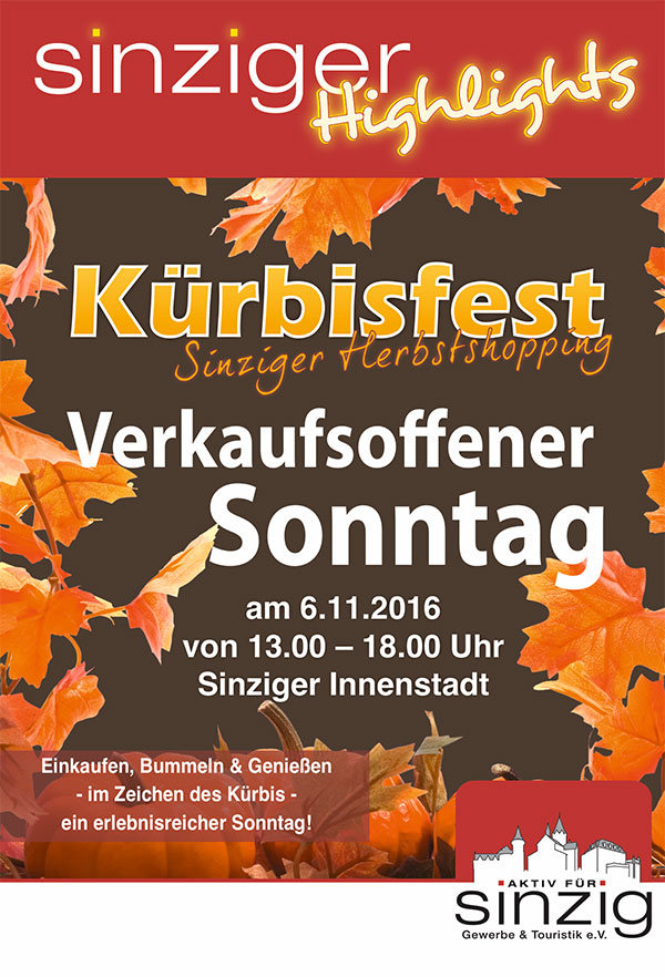 Kürbisfest 2016 am 6.11.
