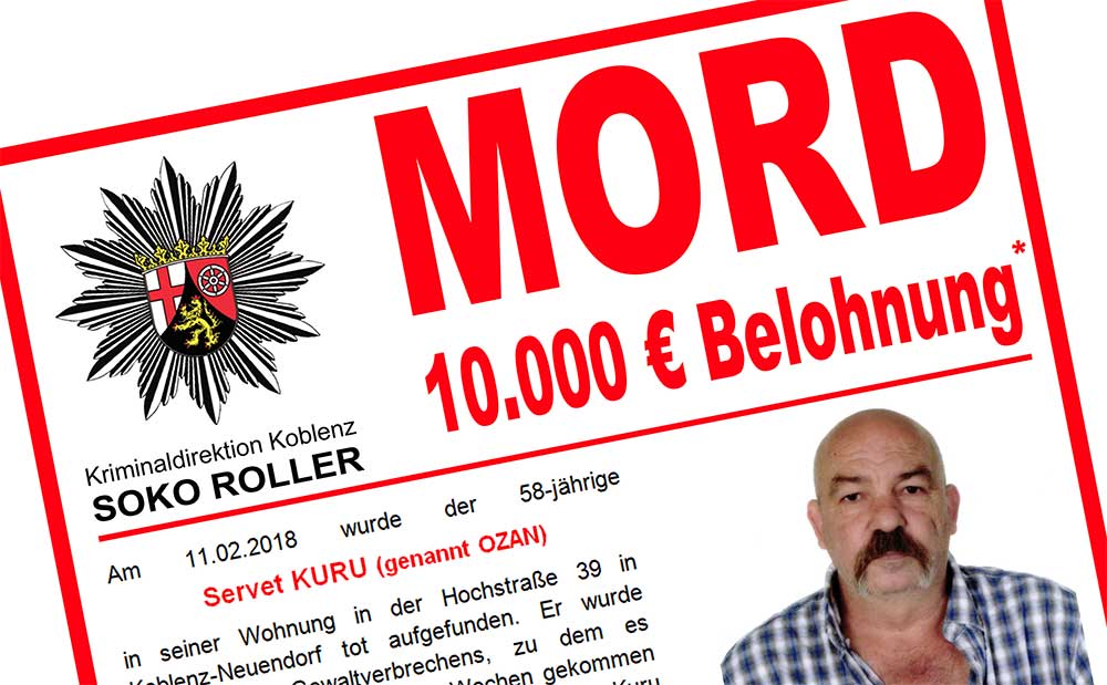 Tötungsdelikt in Koblenz – Kripo richtet Soko „Roller“ ein