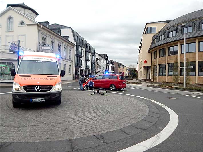 Ahrweiler-Verkehrsunfall mit schwerverletzter Fahrradfahrerin