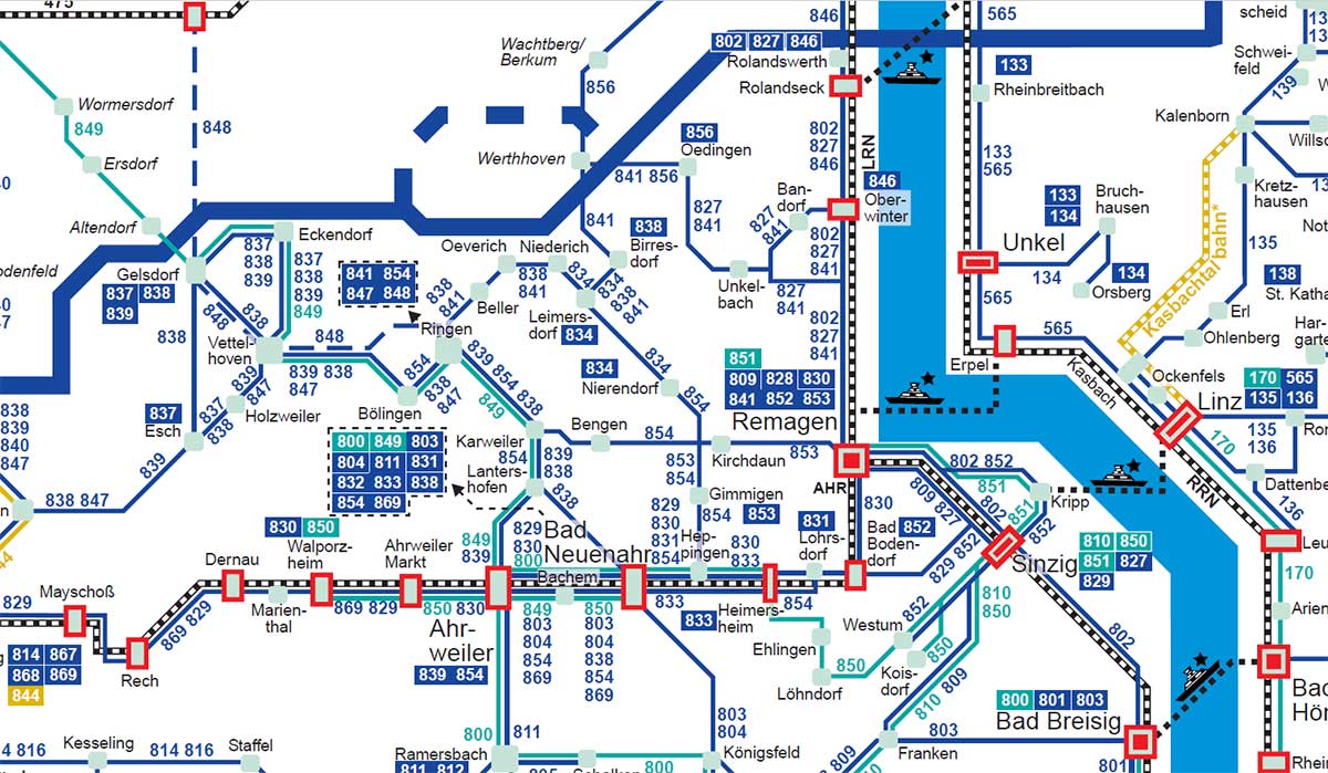 Neue VRM-Fahrpläne im Rathaus erhältlich