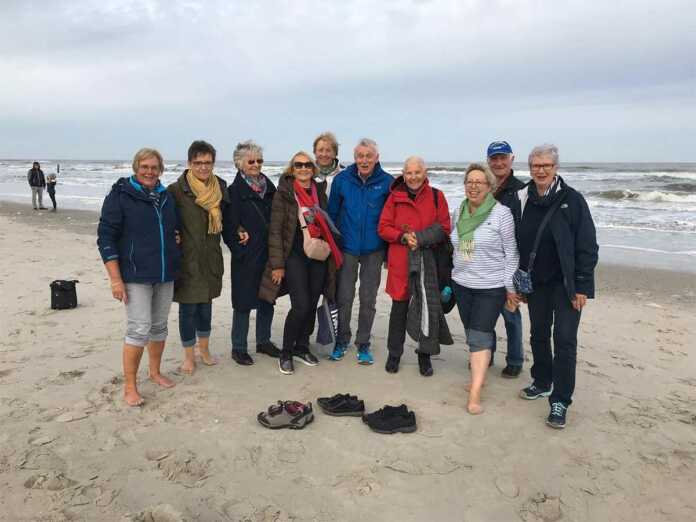Nordic Walking Gruppe des Ski-Clubs Remagen auf Norderney