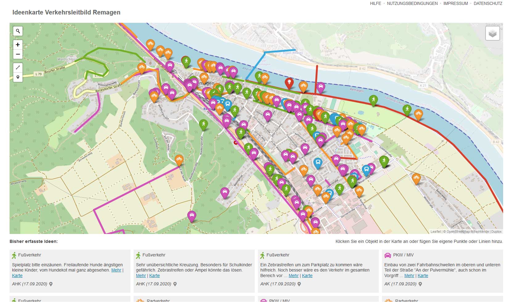 Online-Umfrage zu Verkehr und Mobilität Stadt Remagen - Aktiplan Rhein