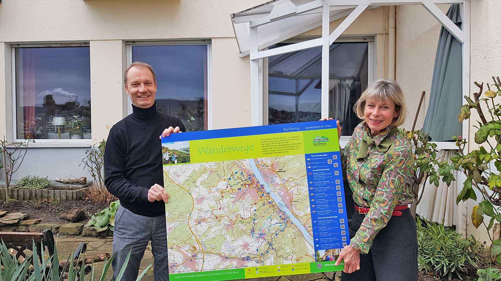 Neue Wandertafeln für wanderfreundliche Betriebe in Bad Breisig - Aktiplan  Rhein-Ahr Anzeiger