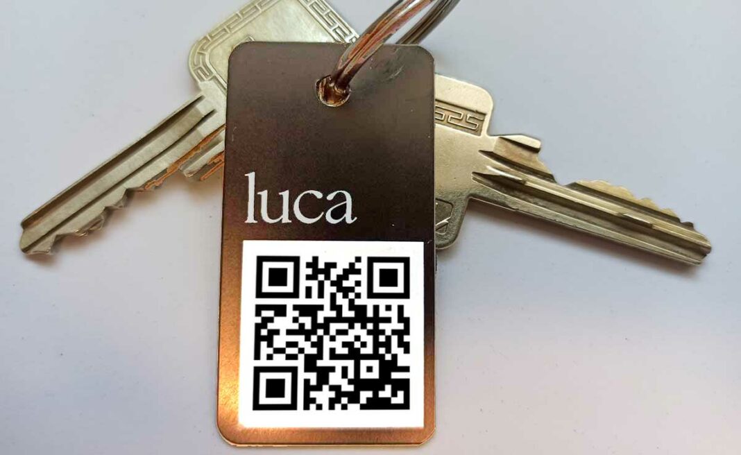 Der luca-App-Schlüsselanhänger