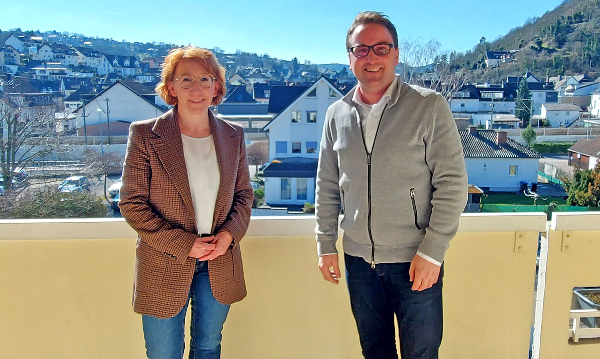 Susanne Müller MdL SPD traf den Bürgermeister der Stadt Bad Breisig Marcel Caspers