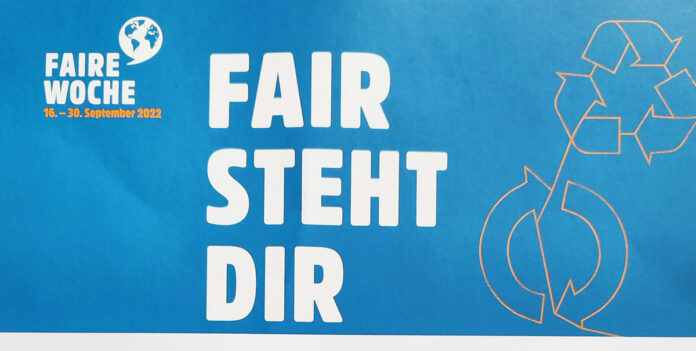 Plakat Faire Woche in Sinzig