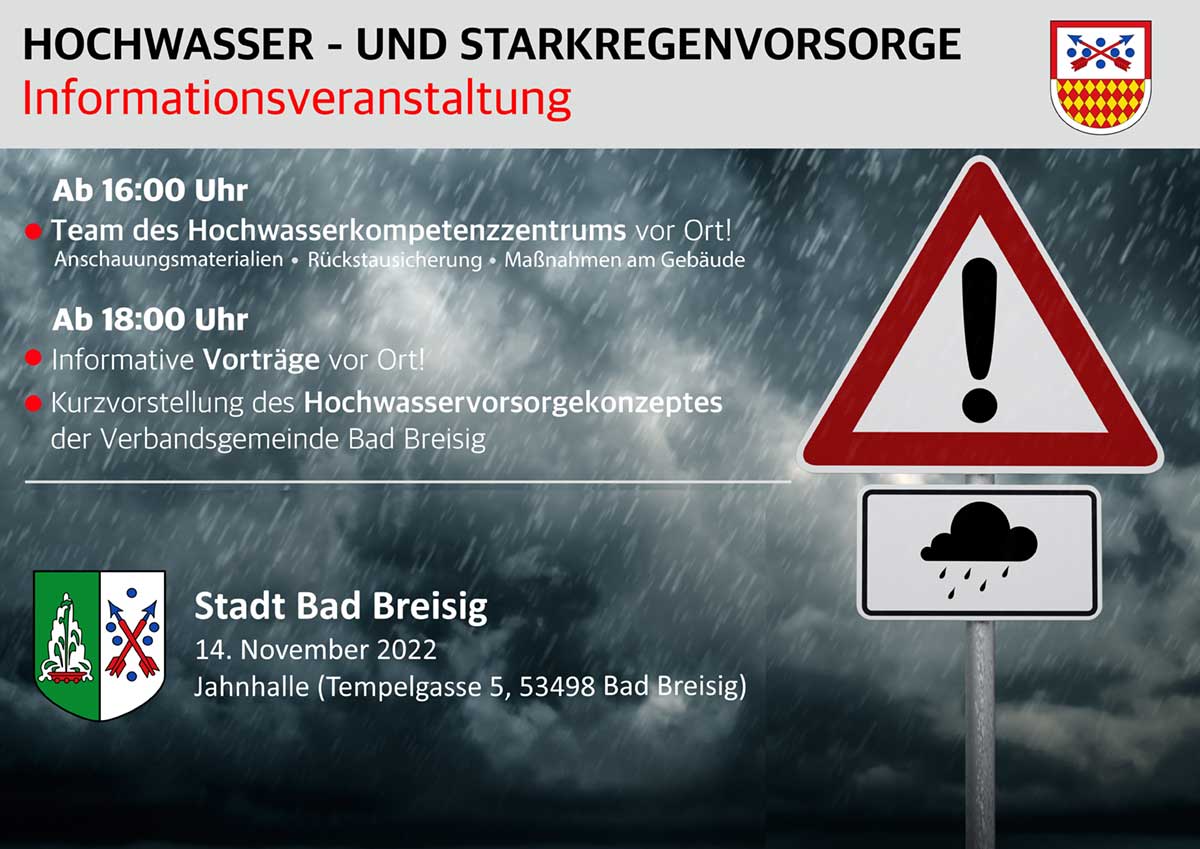 Plakat Hochwasser