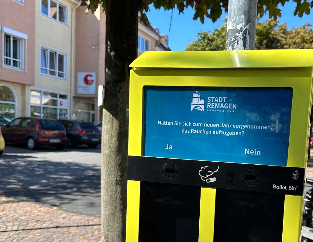 Zigaretten Mülleimer