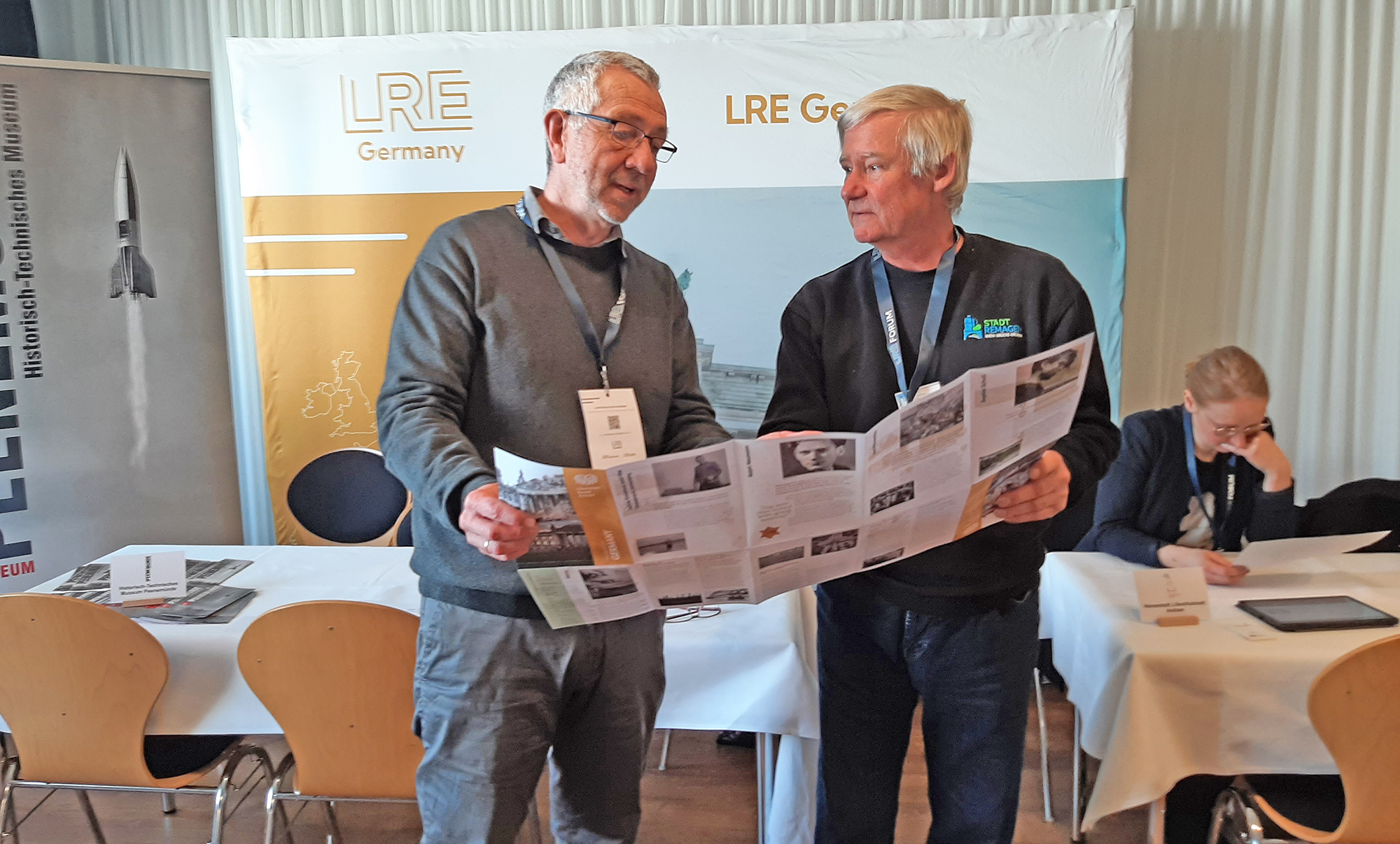 Gedankenaustausch mit dem Vorstand der LRE Germany Foto: Volker Thehos