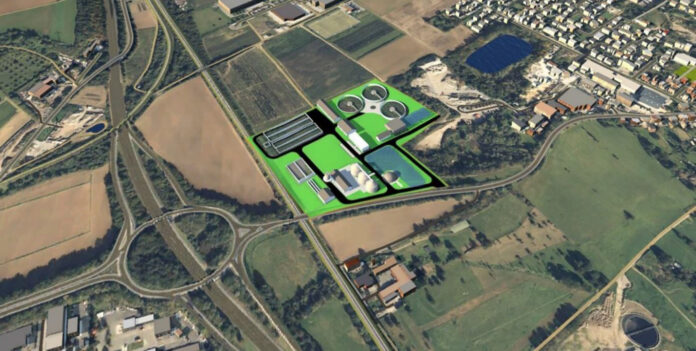 Gelände der neuen Kläranlage (70.000 m²) - Die Grundstücke wurden zwischenzeitlich vom AZV erworben