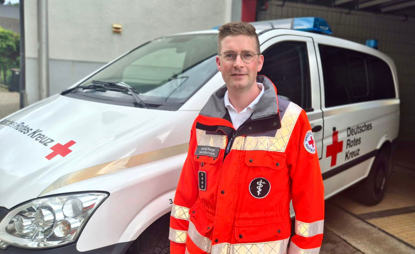 Markus Nerger, Bereitschaftsleiter beim DRK-OV Niederzissen, war mit 18 Jahren zum ersten Mal als ehrenamtlicher Helfer bei Rock am Ring im Einsatz und feiert heuer sein 20-jähriges Jubiläum. (Foto: Klaus Schneider / DRK-OV Niederzissen)