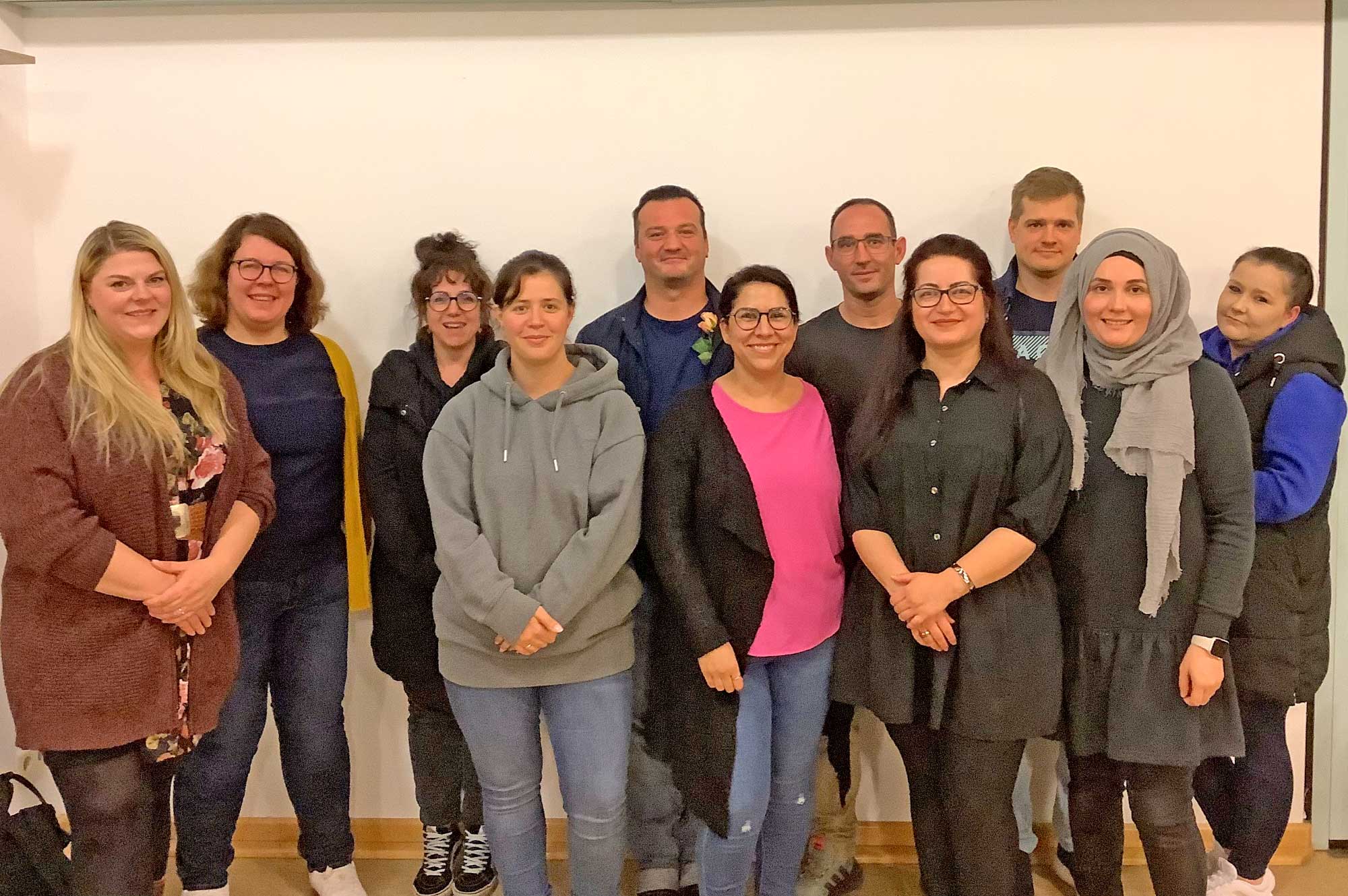 Der neu gewählte Elternausschuss der Kita Spatzennest.