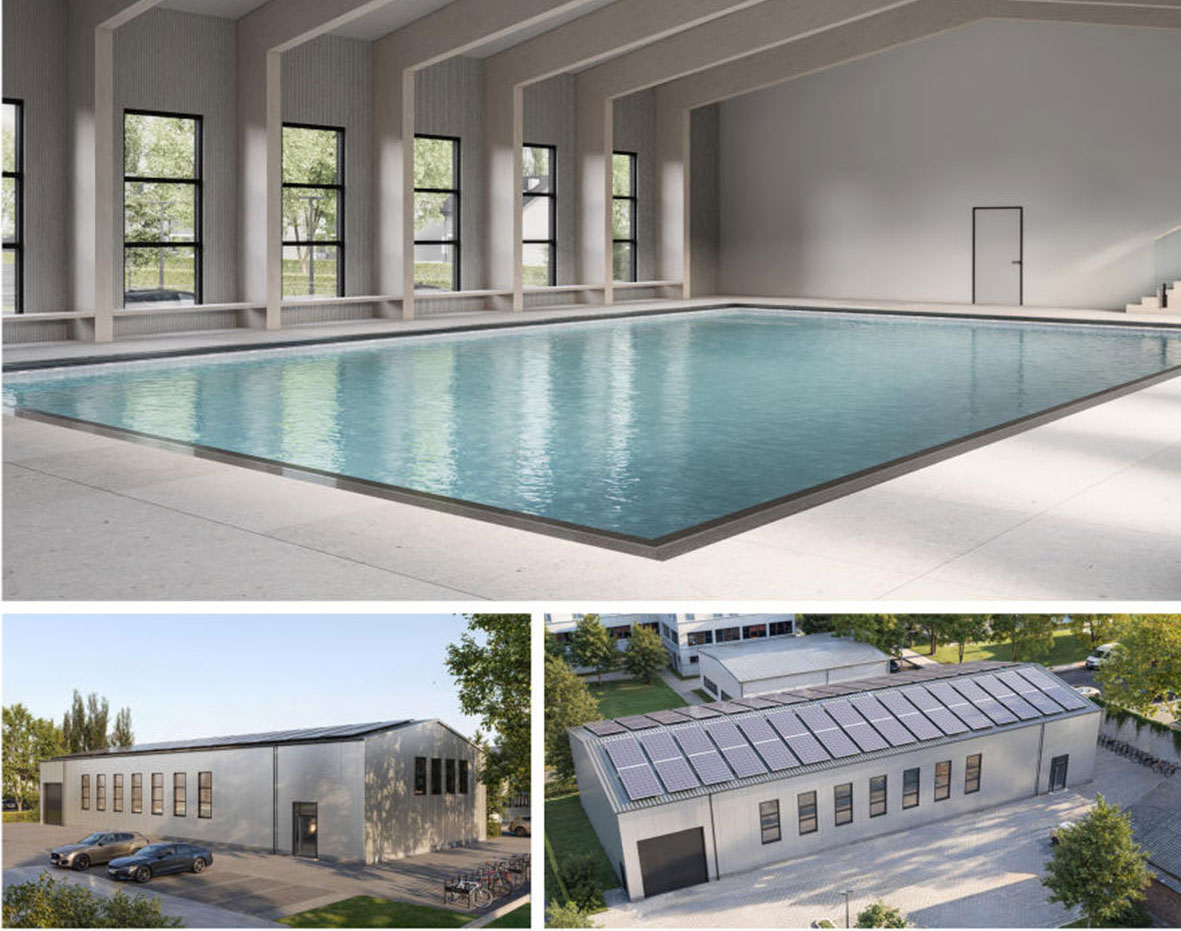 2024 noch ein Planungsentwurf, aber vielleicht bald Realität: Dominik Gieler, Bürgermeister der Verbandsgemeinde Altenahr, hatte die Idee für ein Lehrschwimmbecken auf dem Gelände des Schulzentrums in Altenahr-Altenburg. Nach der Empfehlung des Bauausschusses hat nun auch der Verbandsgemeinderat Altenahr seine Zustimmung erteilt, damit der weitere Weg dieses Projektes beschritten werden kann. (Grafik: Freistil GmbH)