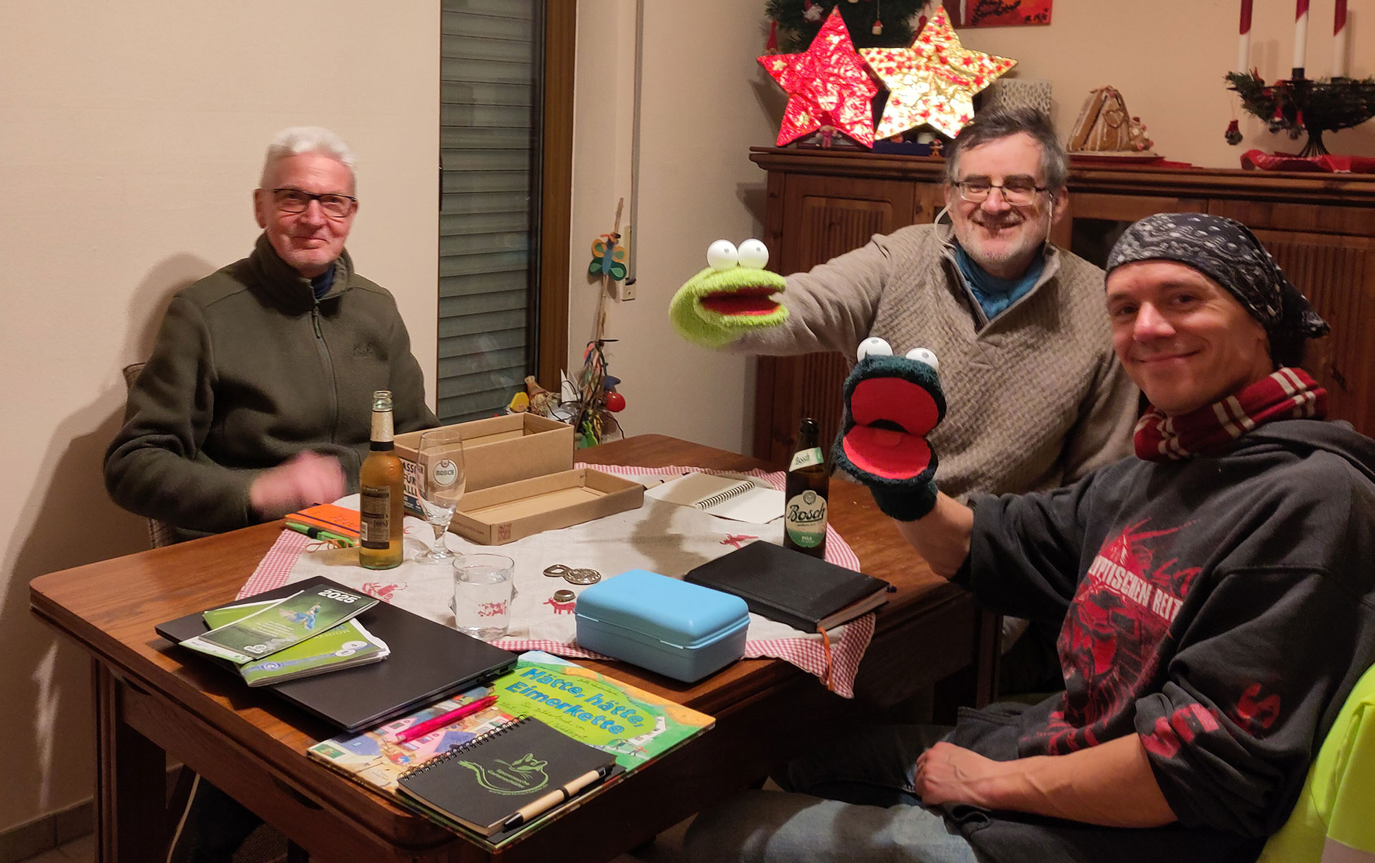 Foto vom zweiten Vorbereitungstreffen mit Hubert und Hilde (S. Jürries)