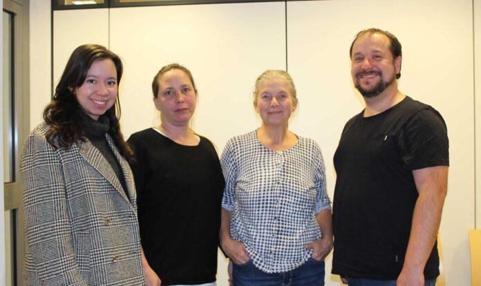 Stadtratsfraktion BÜNDNIS 90/DIE GRÜNEN, v.l.n.r.: Sarah Rößel, Kristina Schmidt, Birgit Stupp, Christoph Scheuer. Foto: BÜNDNIS 90/DIE GRÜNEN