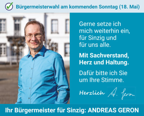Wahlwerbung Andreas Geron